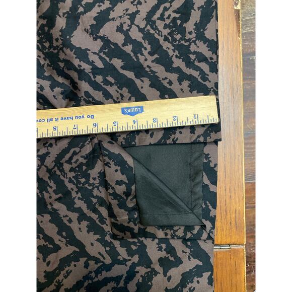 Adrianna Papell M Zebra Animal Print Brown Sleeveless Classic Pleated chest GUC - Picture 10 of 12